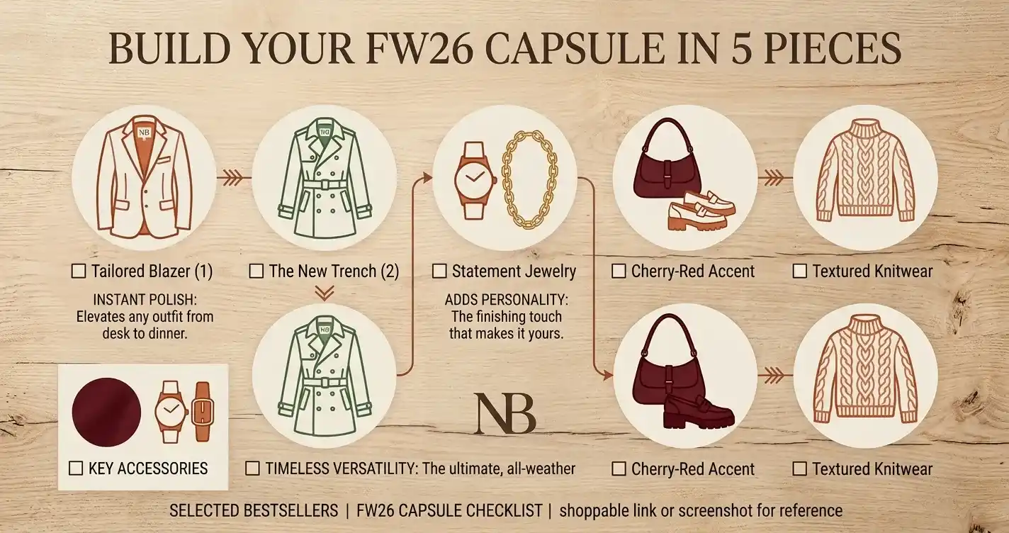 build your fw26 capsule in 5 pieces